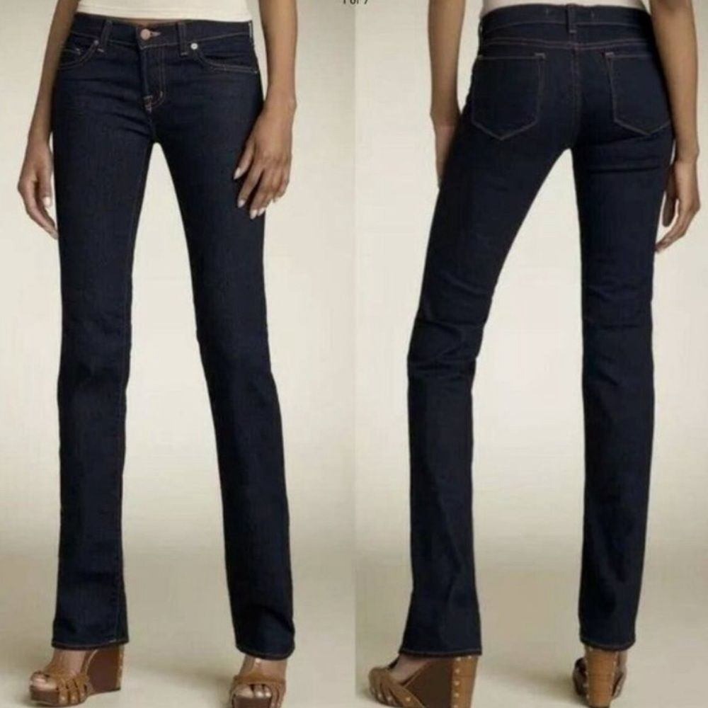 J‎ Brand Indigo Denim WOMENS Jeans Cigarette Leg 25